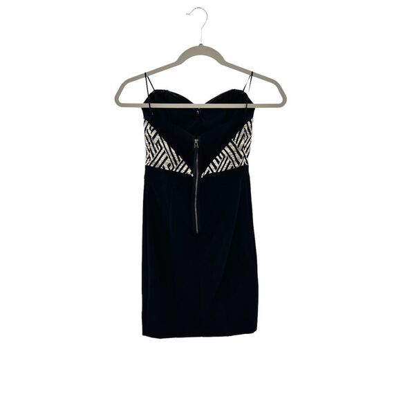 Guess strapless dress  geometrical pattern mini - Picture 3 of 6